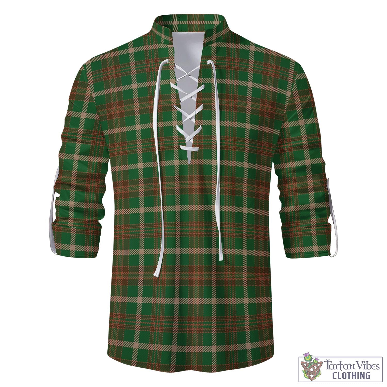 Tartan Vibes Clothing Copeland Tartan Men's Scottish Traditional Jacobite Ghillie Kilt Shirt
