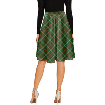 Copeland Tartan Melete Pleated Midi Skirt Cross Style