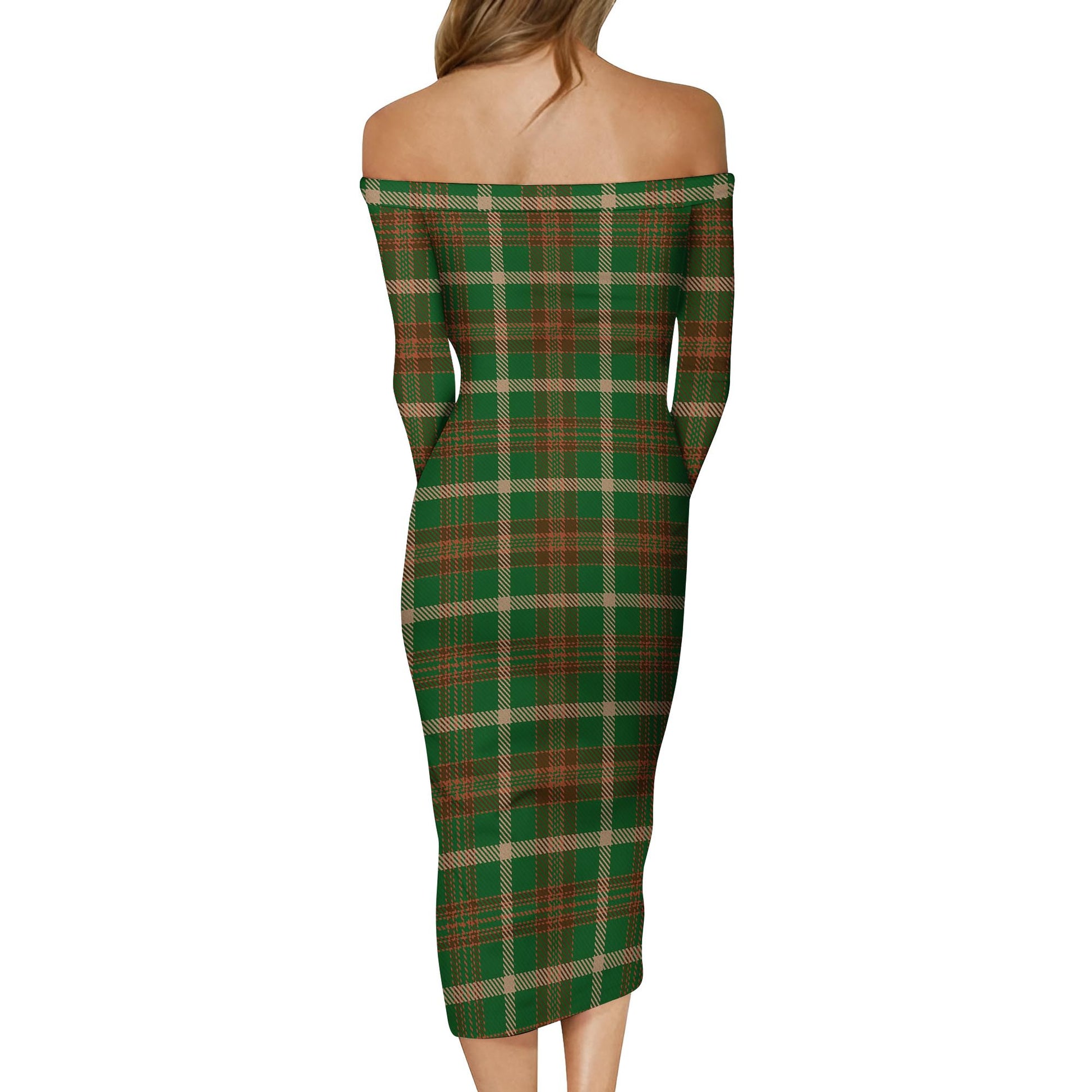 Copeland Tartan Off Shoulder Lady Dress - Tartan Vibes Clothing
