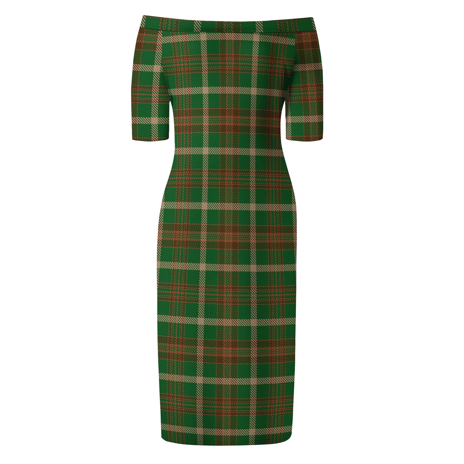 Copeland Tartan Off Shoulder Lady Dress - Tartan Vibes Clothing