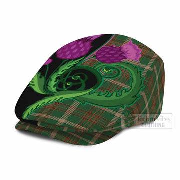 Copeland Tartan Flat Cap, Jeff Cap Traditional Scottish Thistle