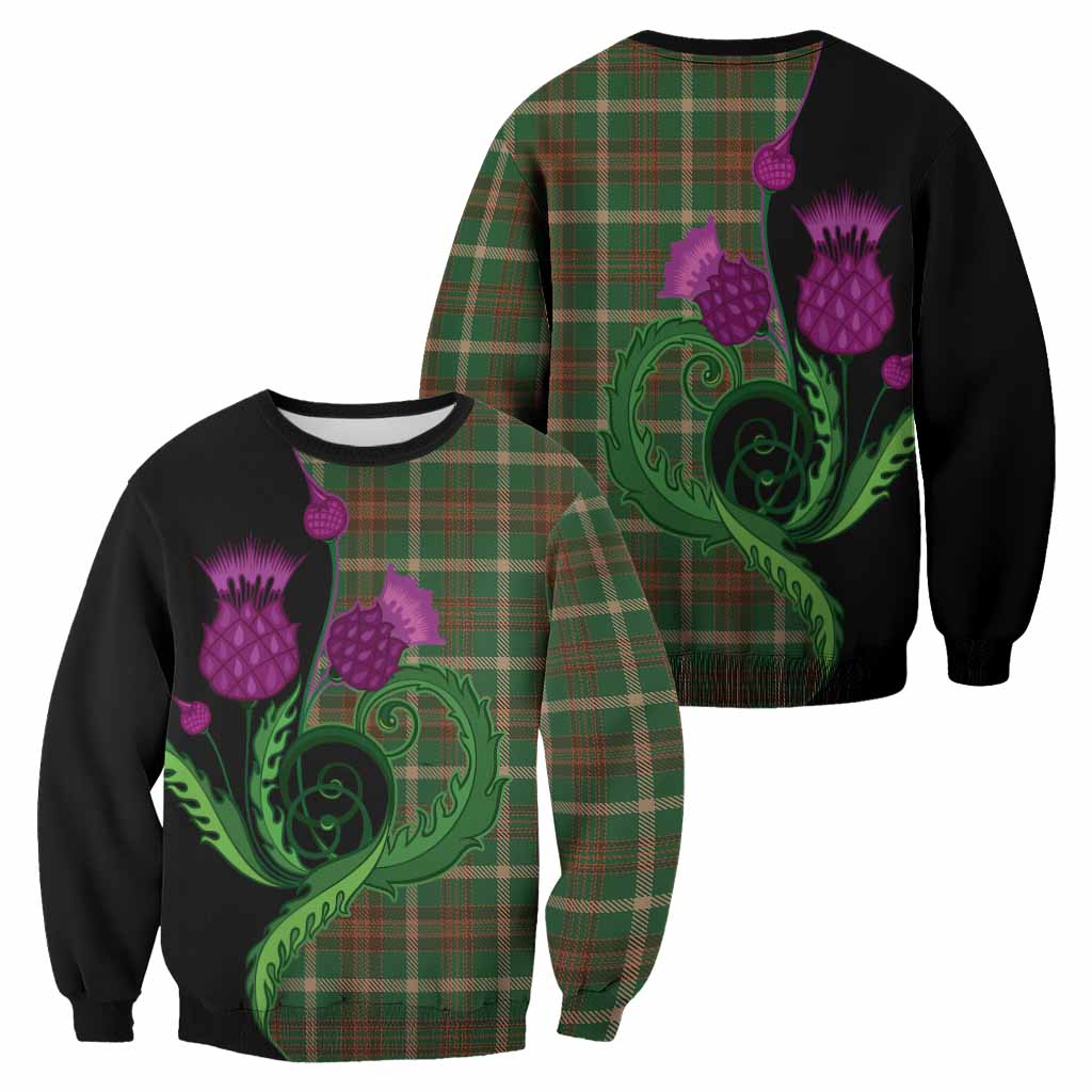 Copeland Tartan Sweatshirt Traditional Scottish Thistle