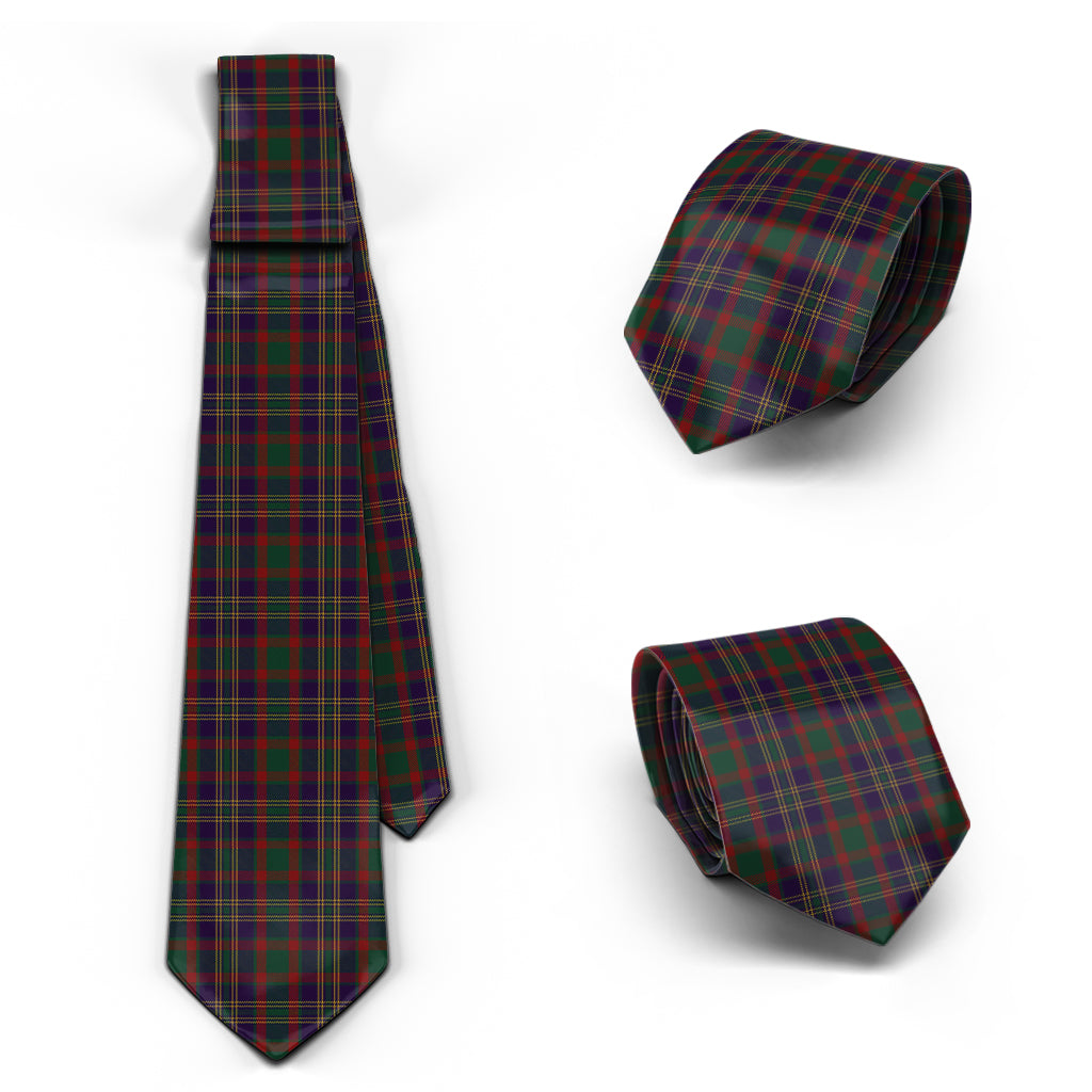 Cork County Ireland Tartan Classic Necktie Necktie One Size - Tartan Vibes Clothing