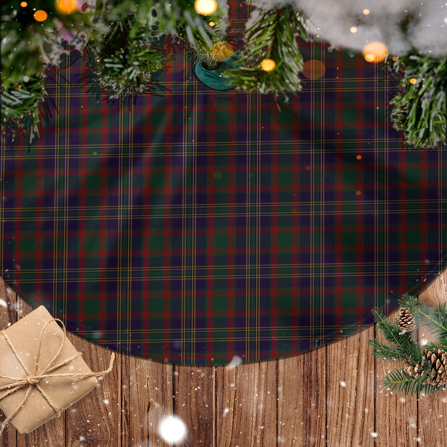 Cork County Ireland Tartan Christmas Tree Skirt - Tartanvibesclothing