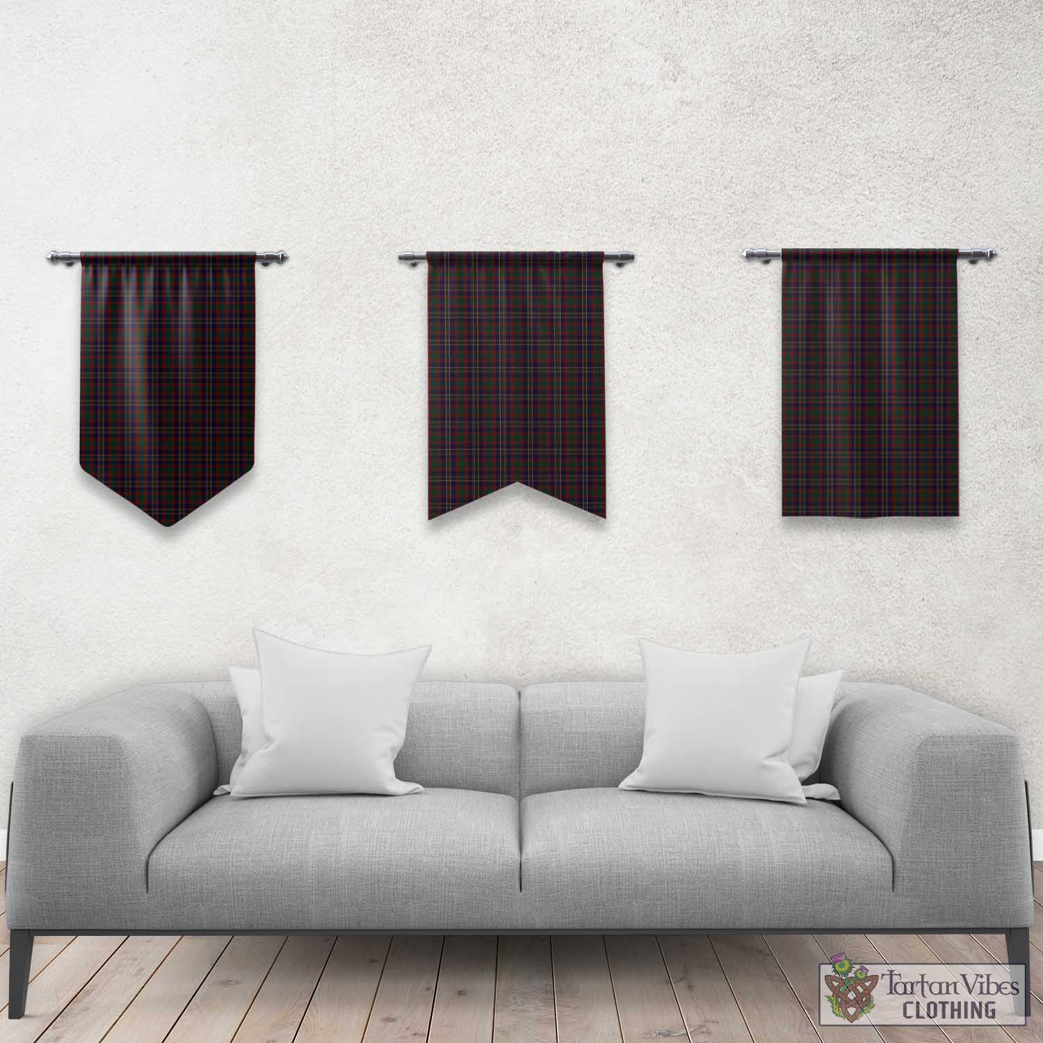 Cork County Ireland Tartan Gonfalon, Tartan Banner Rectangle - Tartan Vibes Clothing