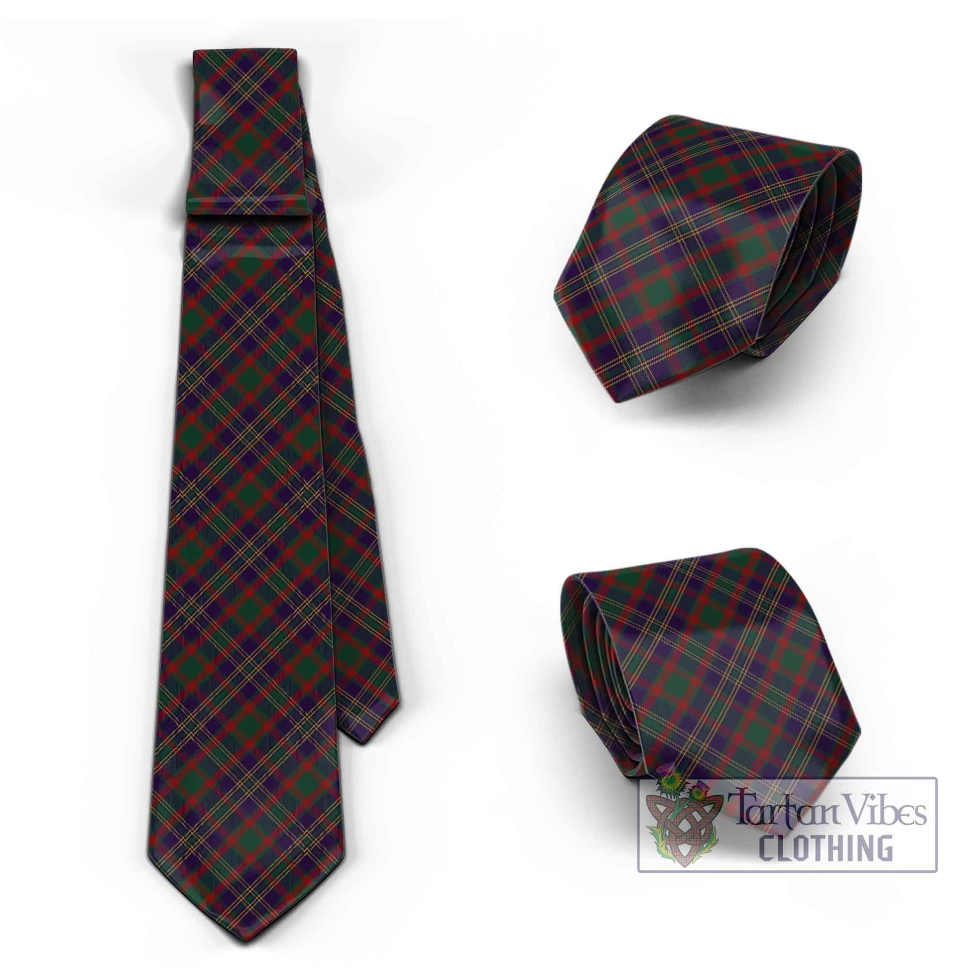 Tartan Vibes Clothing Cork County Ireland Tartan Classic Necktie Cross Style