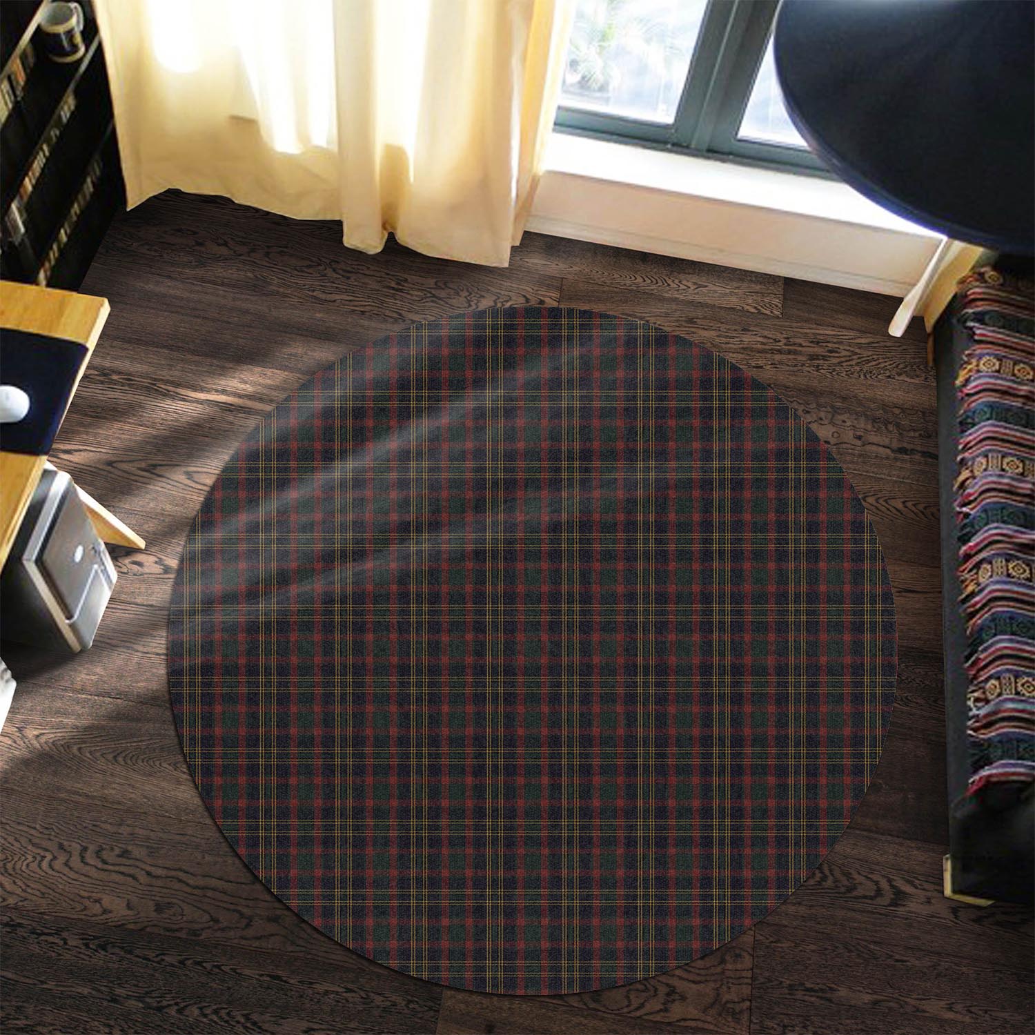 Cork County Ireland Tartan Round Rug Premium Round Rug - Tartan Vibes Clothing