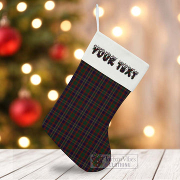 Cork County Ireland Tartan Christmas Stocking with Personalized Text