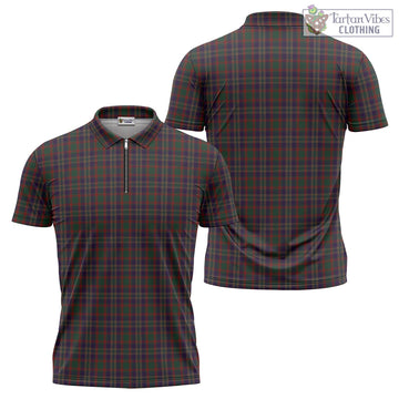 Cork County Ireland Tartan Zipper Polo Shirt