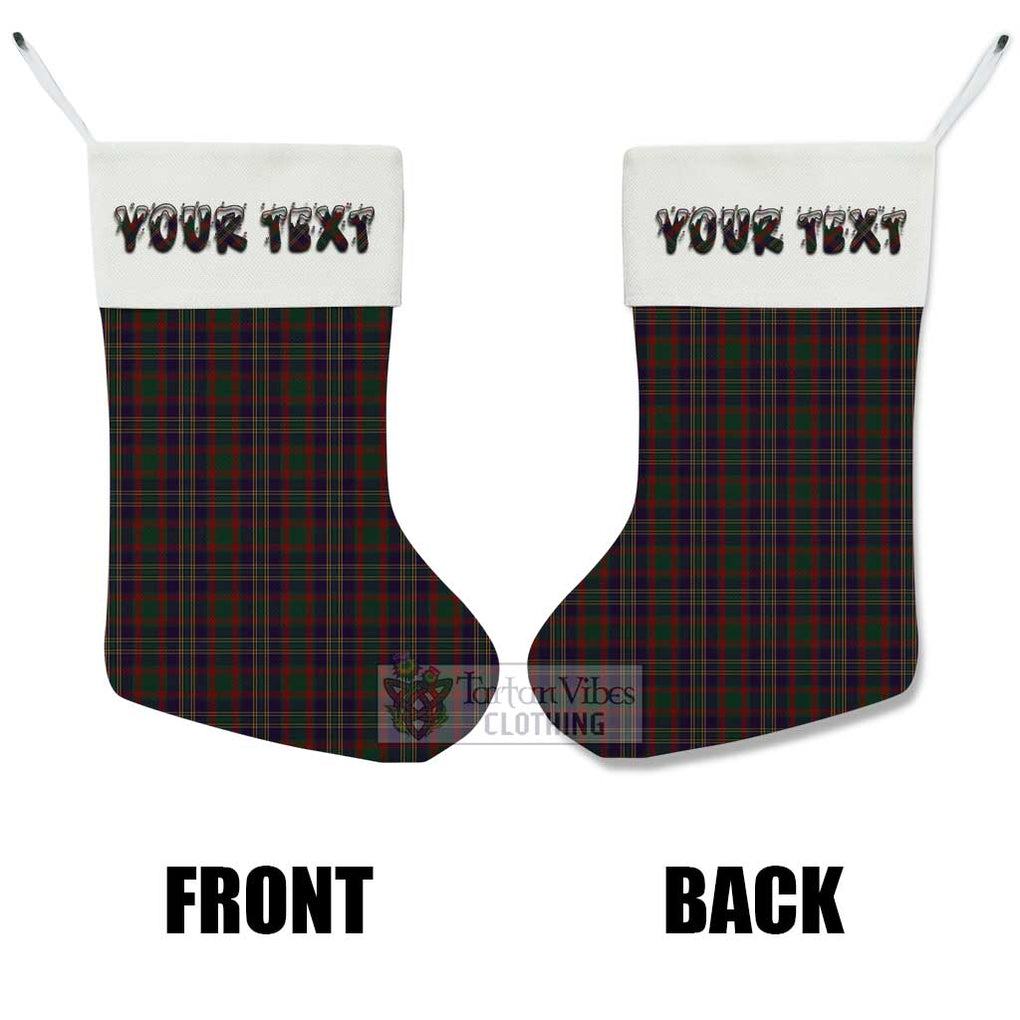 Cork County Ireland Tartan Christmas Stocking with Personalized Text - Tartan Vibes Clothing