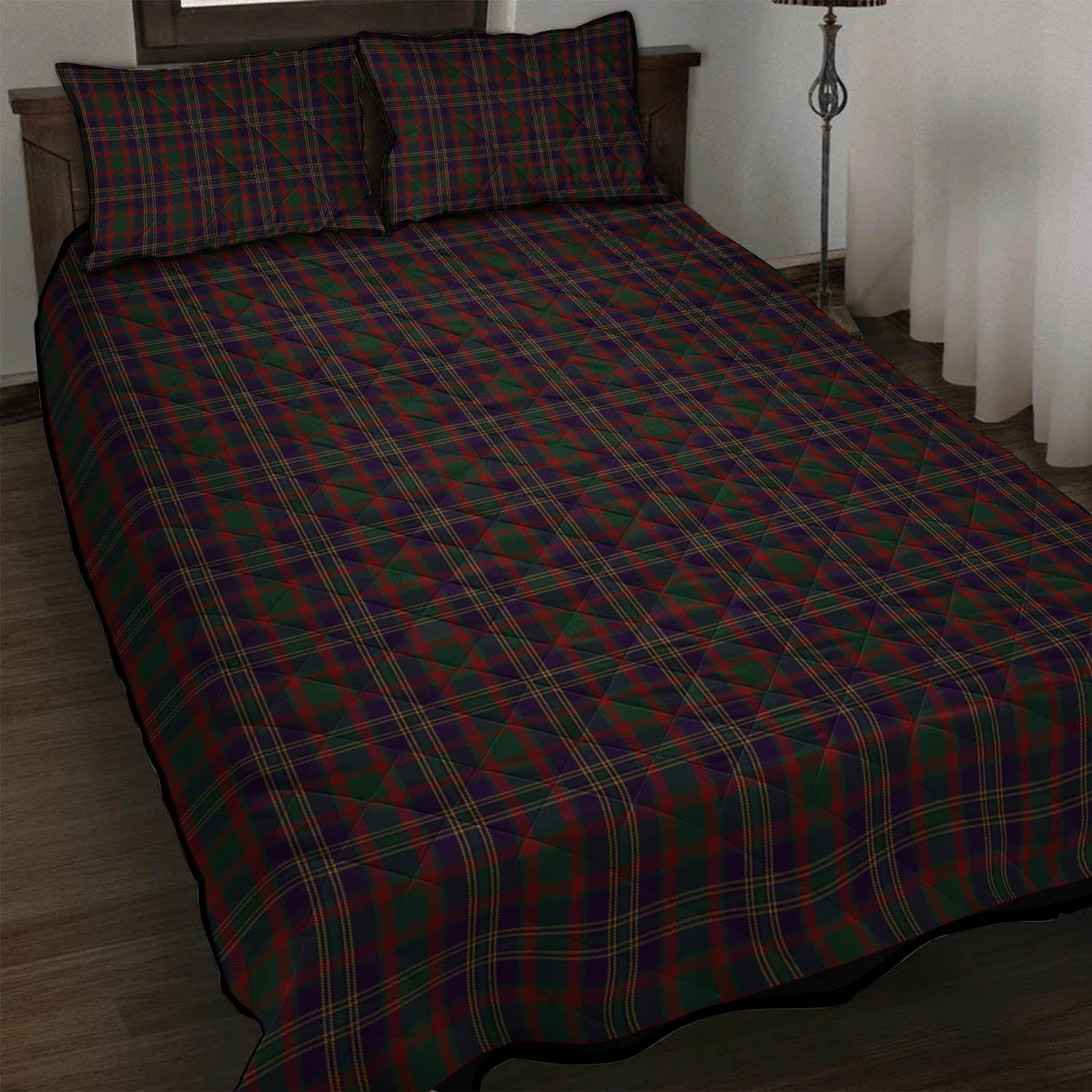 Cork County Ireland Tartan Quilt Bed Set - Tartanvibesclothing