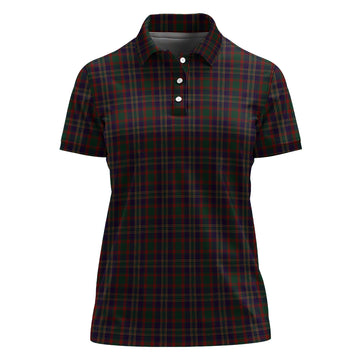 Cork County Ireland Tartan Polo Shirt For Women