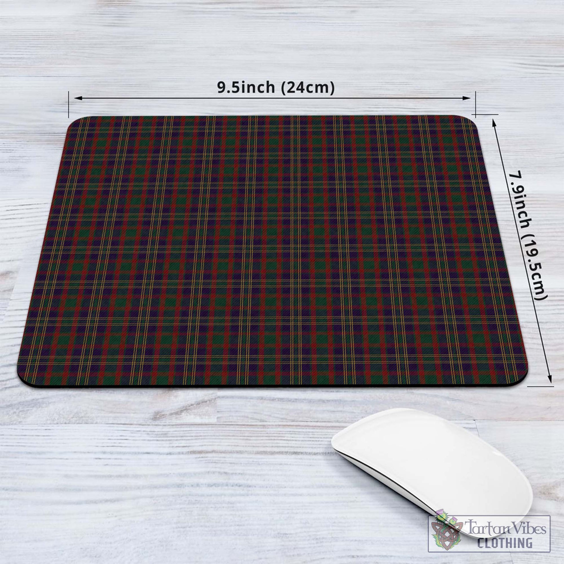 Tartan Vibes Clothing Cork County Ireland Tartan Mouse Pad