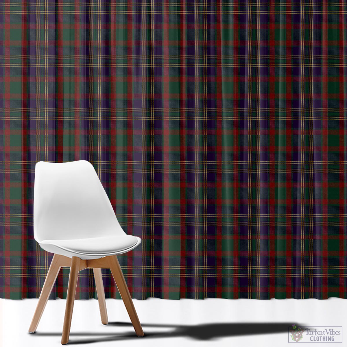Cork County Ireland Tartan Window Curtain