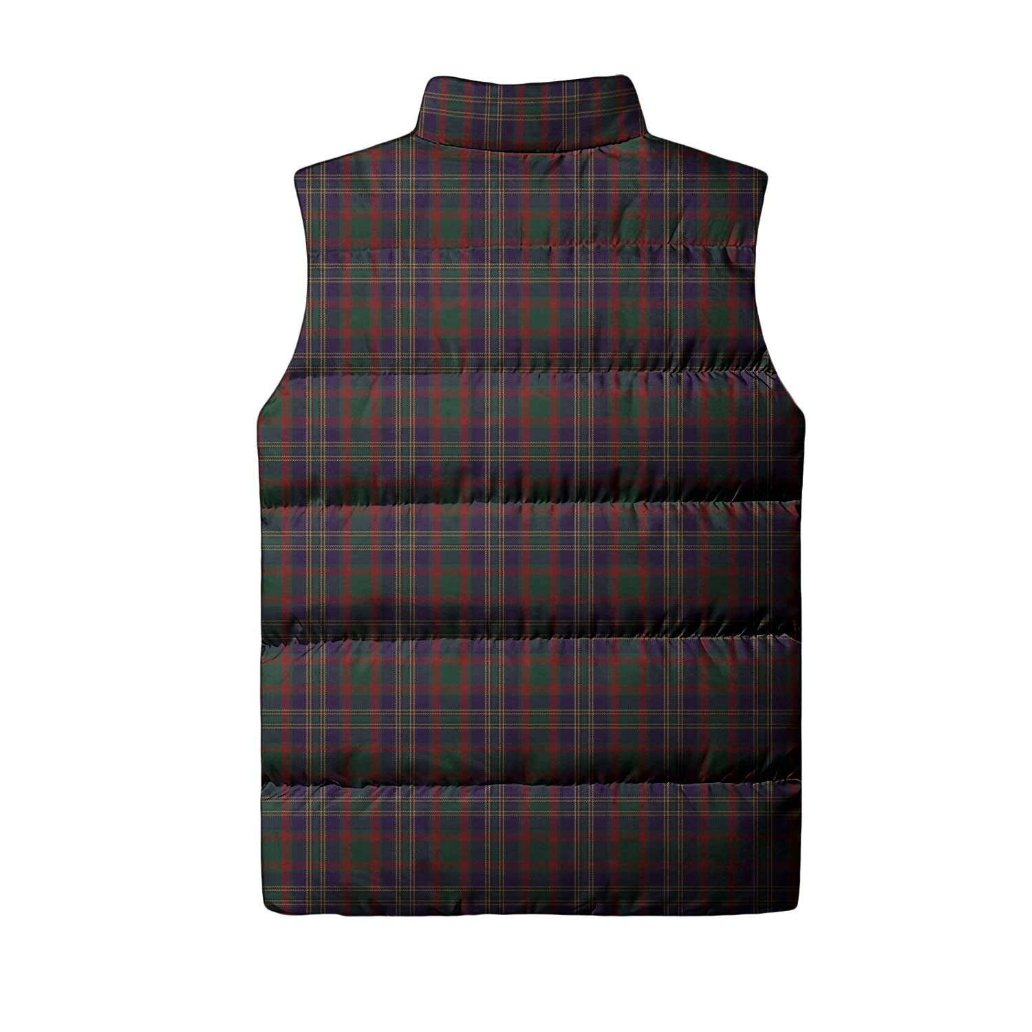 Cork County Ireland Tartan Sleeveless Puffer Jacket - Tartanvibesclothing