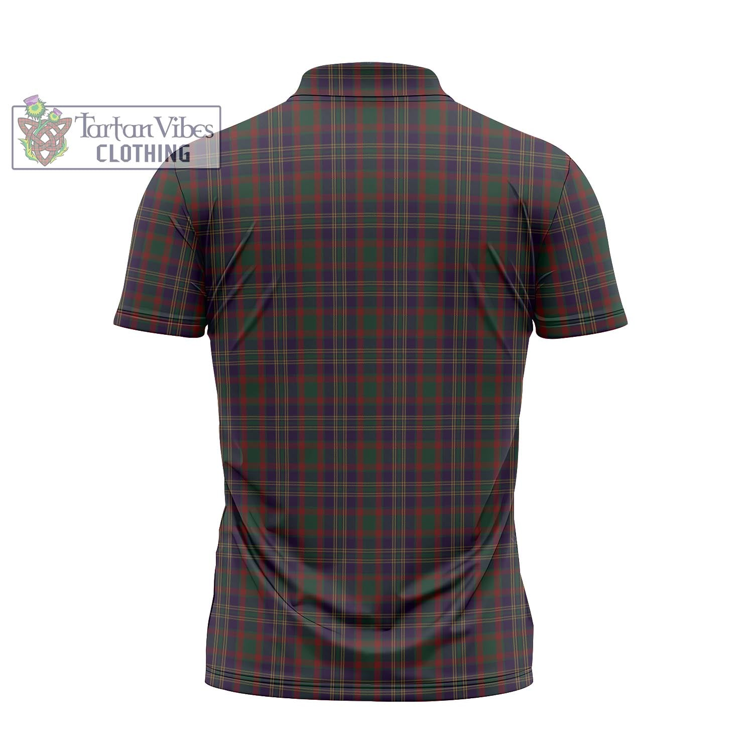 Tartan Vibes Clothing Cork County Ireland Tartan Zipper Polo Shirt