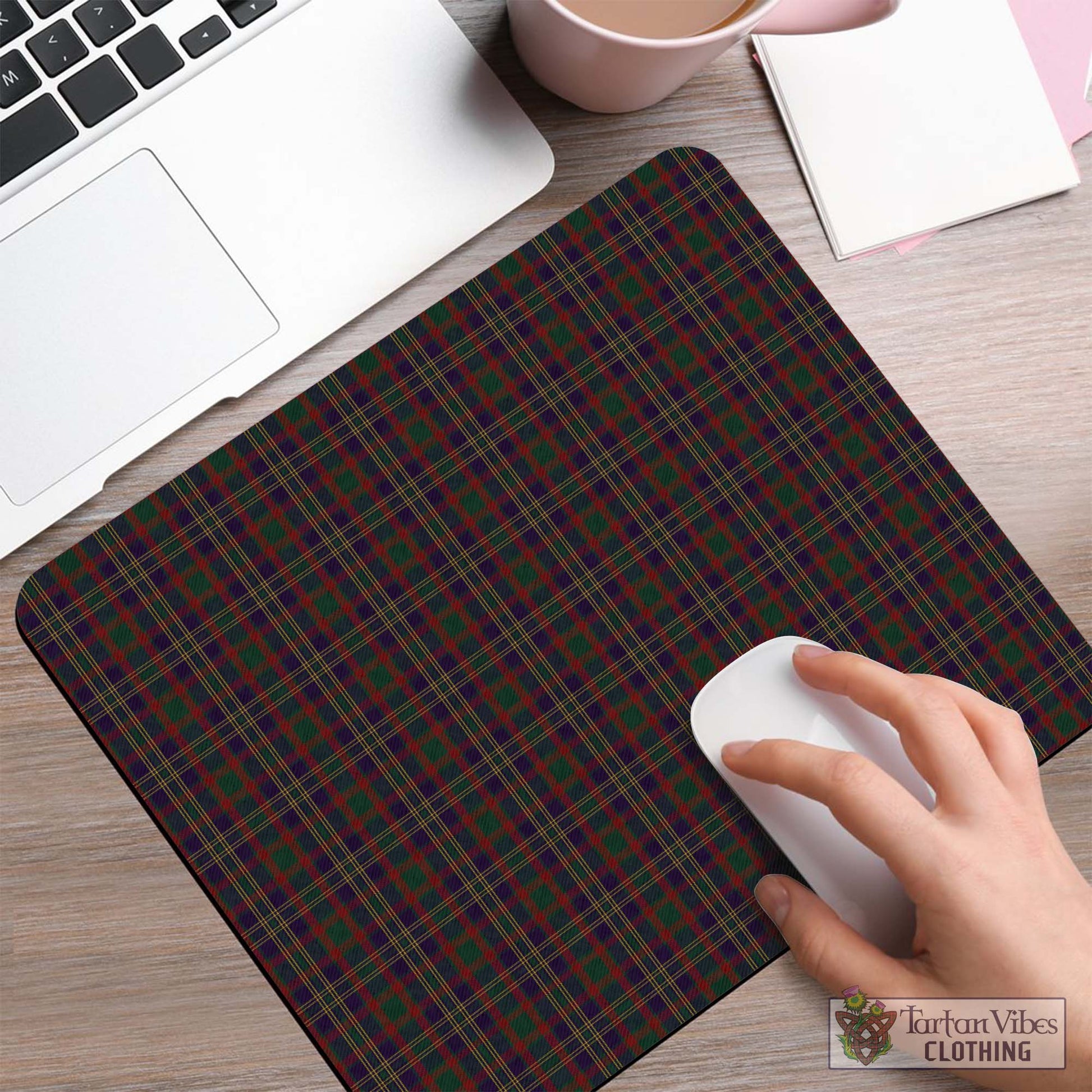 Tartan Vibes Clothing Cork County Ireland Tartan Mouse Pad