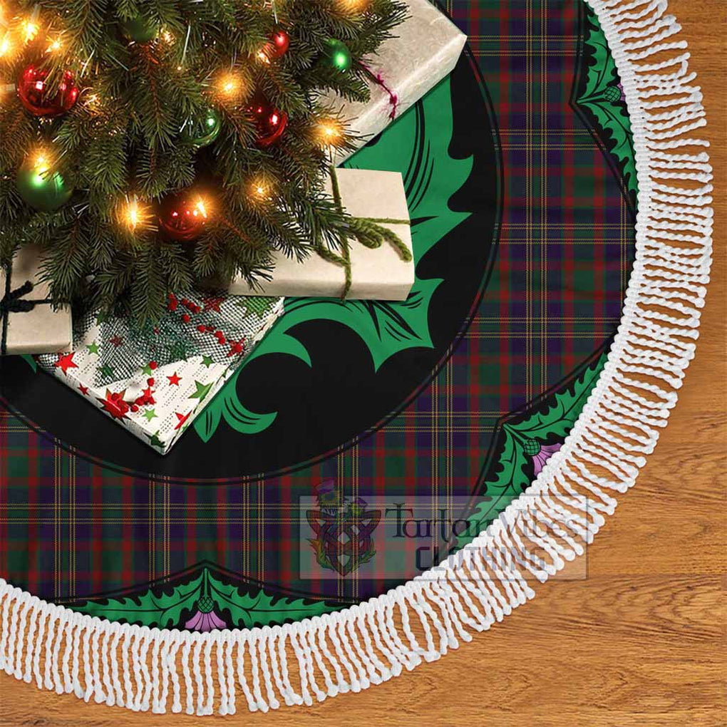 Tartan Vibes Clothing Cork County Ireland Tartan Christmas Tree Skirt Scottish Thistle Style