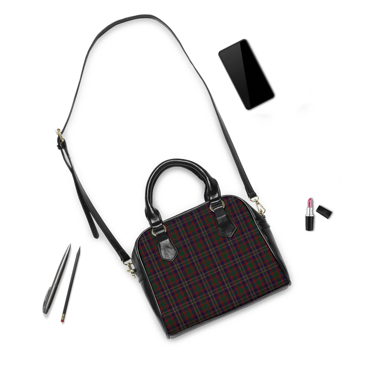 Cork County Ireland Tartan Shoulder Handbags - Tartanvibesclothing