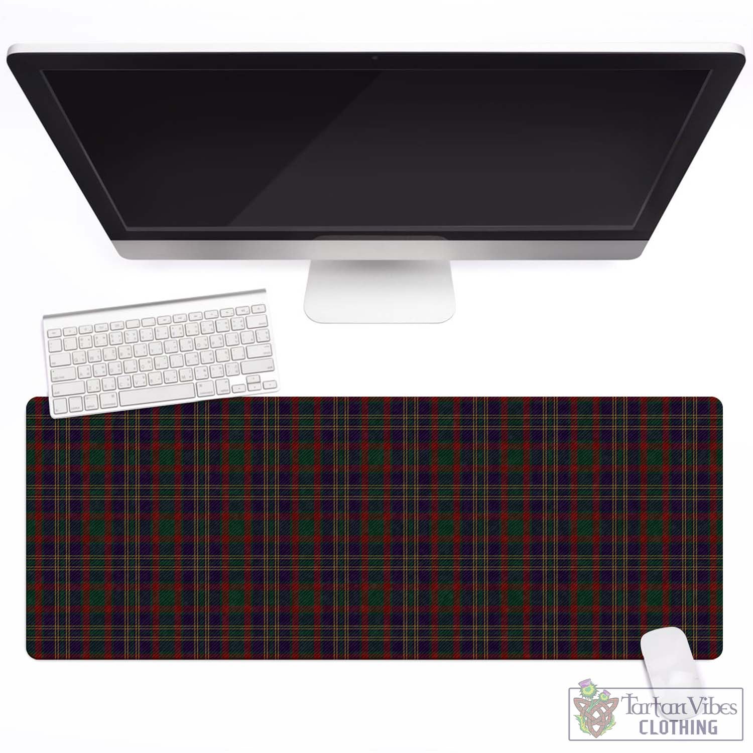 Tartan Vibes Clothing Cork County Ireland Tartan Mouse Pad