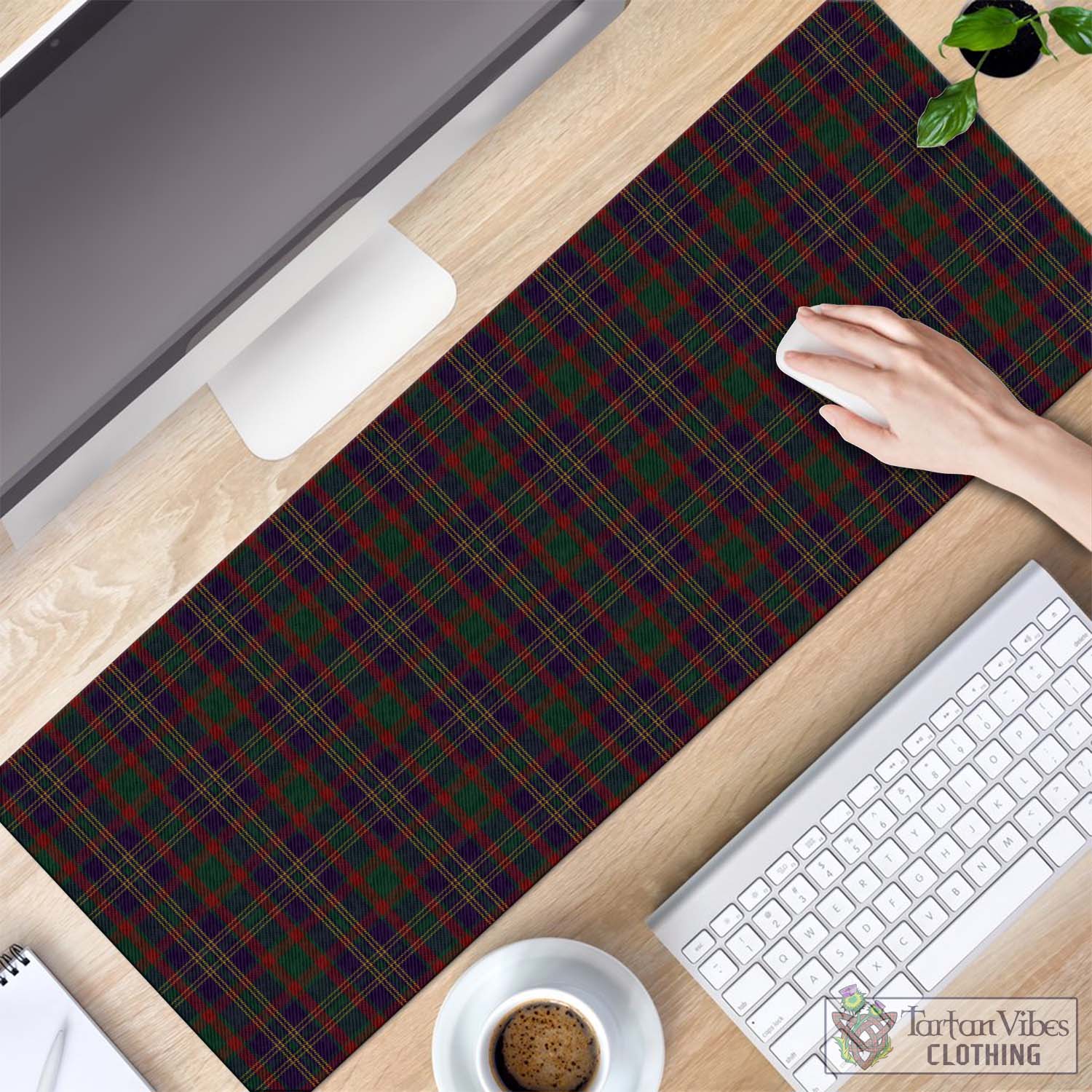 Tartan Vibes Clothing Cork County Ireland Tartan Mouse Pad