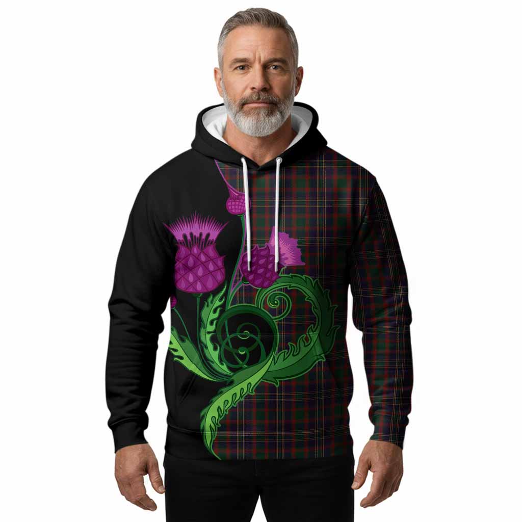 Cork County Ireland Tartan Hoodie Traditional Scottish Thistle