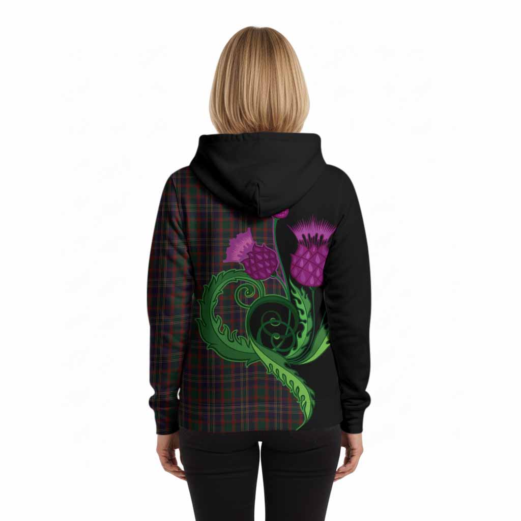 Cork County Ireland Tartan Hoodie Traditional Scottish Thistle