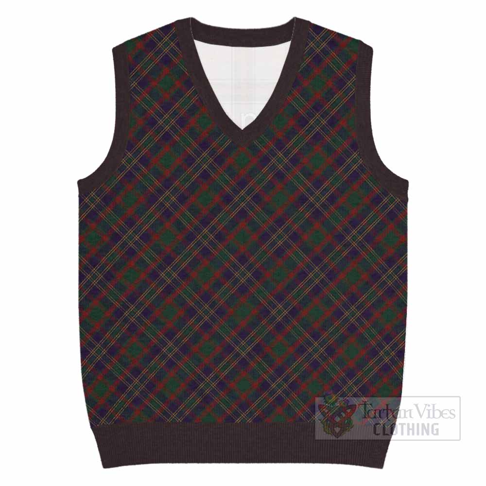 Cork County Ireland Tartan  Knitted V-Neck Vest Cross Style