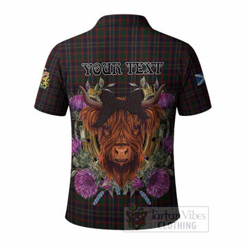 Cork County Ireland Tartan Polo Shirt Scottish Thistle Heilan Coo