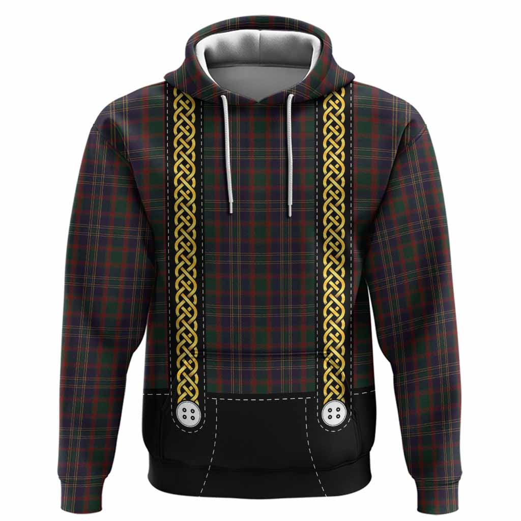 Cork Tartan Lederhosen Costume Hoodie Scotland Celtic Knot Motif