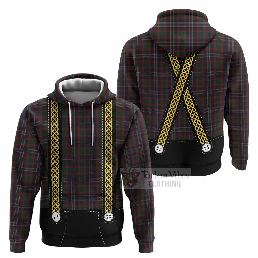Cork Tartan Lederhosen Costume Hoodie Scotland Celtic Knot Motif