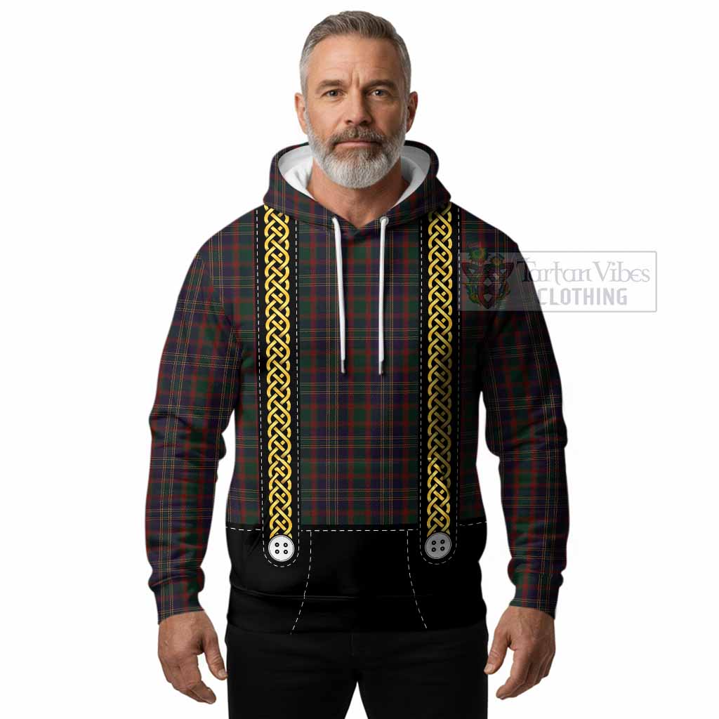 Cork Tartan Lederhosen Costume Hoodie Scotland Celtic Knot Motif