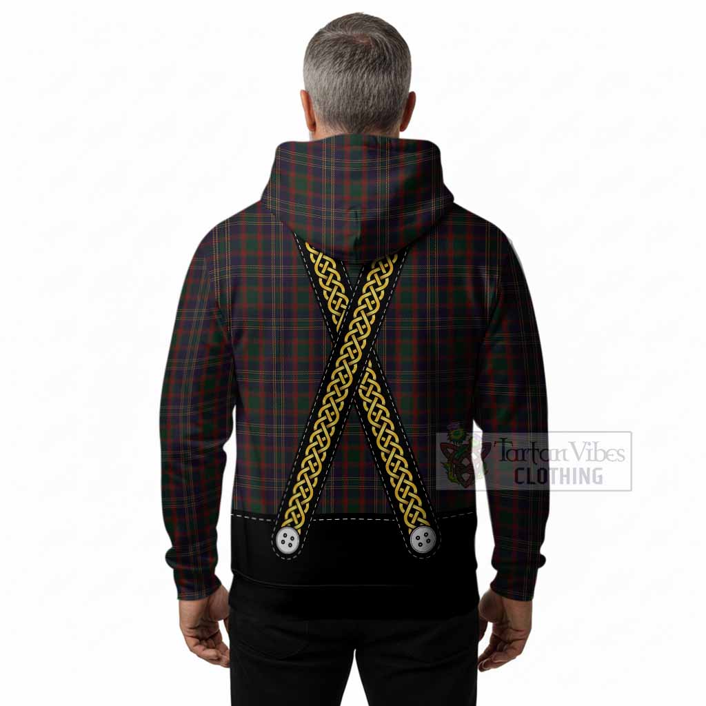 Cork Tartan Lederhosen Costume Hoodie Scotland Celtic Knot Motif