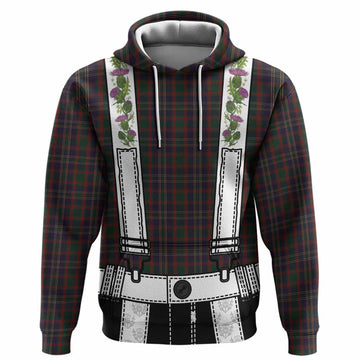 Cork Tartan Lederhosen Costume Hoodie Scotland Thistle Floral