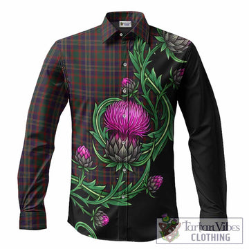 Cork Tartan Long Sleeve Button Shirts Resilient Scottish Thistle