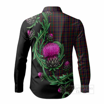Cork Tartan Long Sleeve Button Shirts Resilient Scottish Thistle