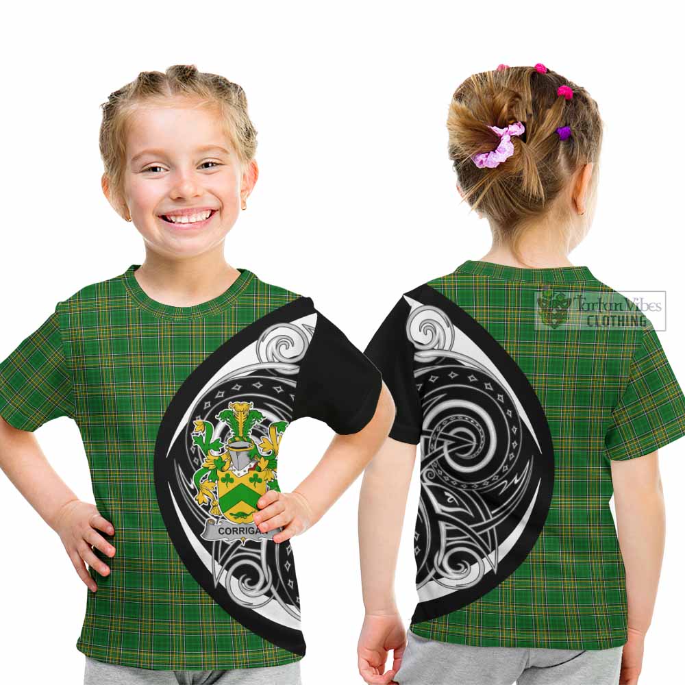Tartan Vibes Clothing Corrigan Irish Clan Kid T-Shirt Celtic Circle Style