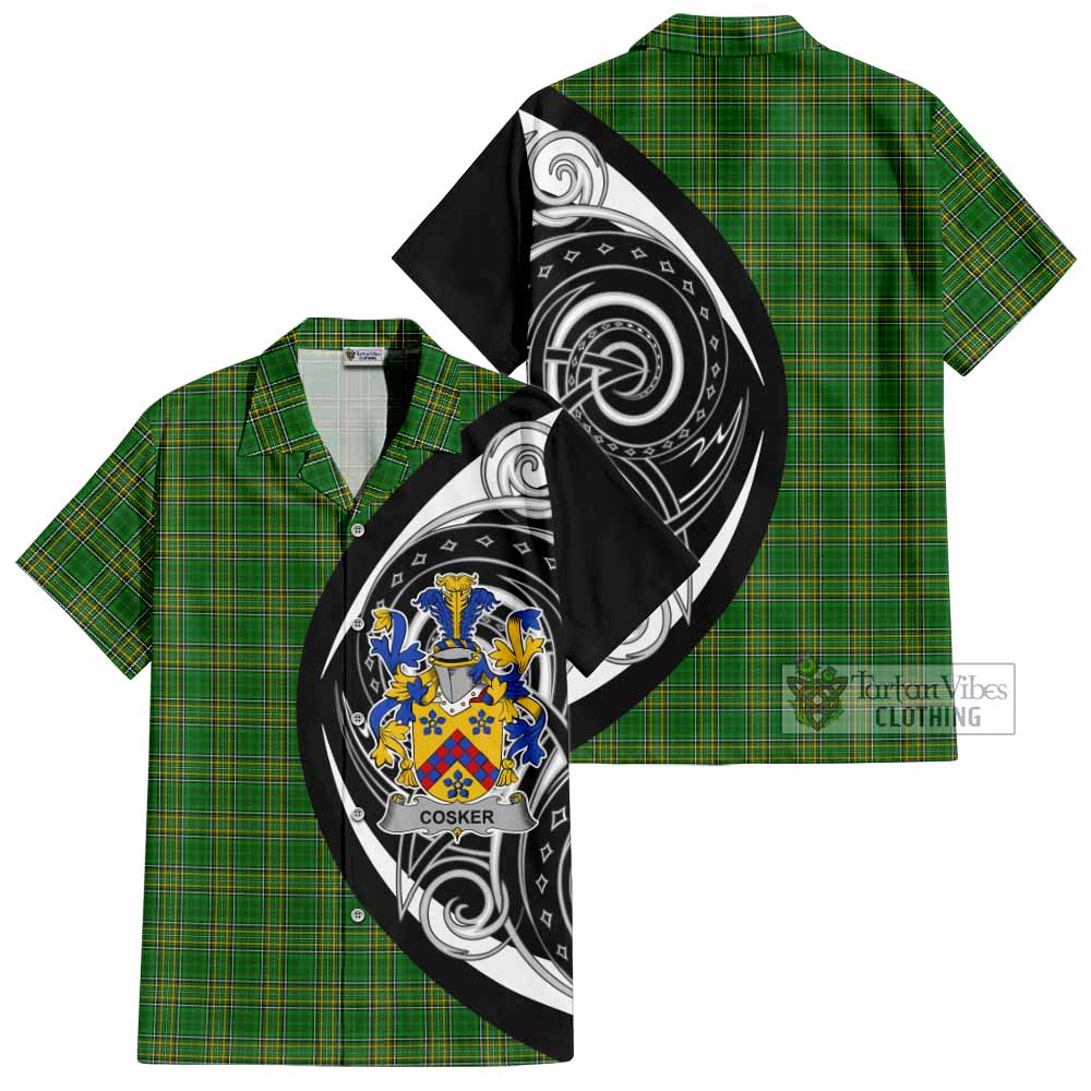 Cosker Irish Clan Hawaiian Shirt Celtic Circle Style - Tartan Vibes Clothing
