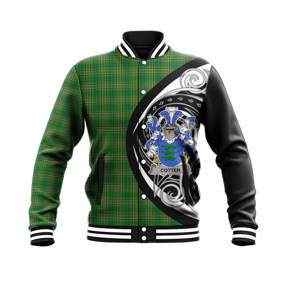 Tartan Vibes Clothing Cotter Irish Clan Baseball Jacket Celtic Circle Style