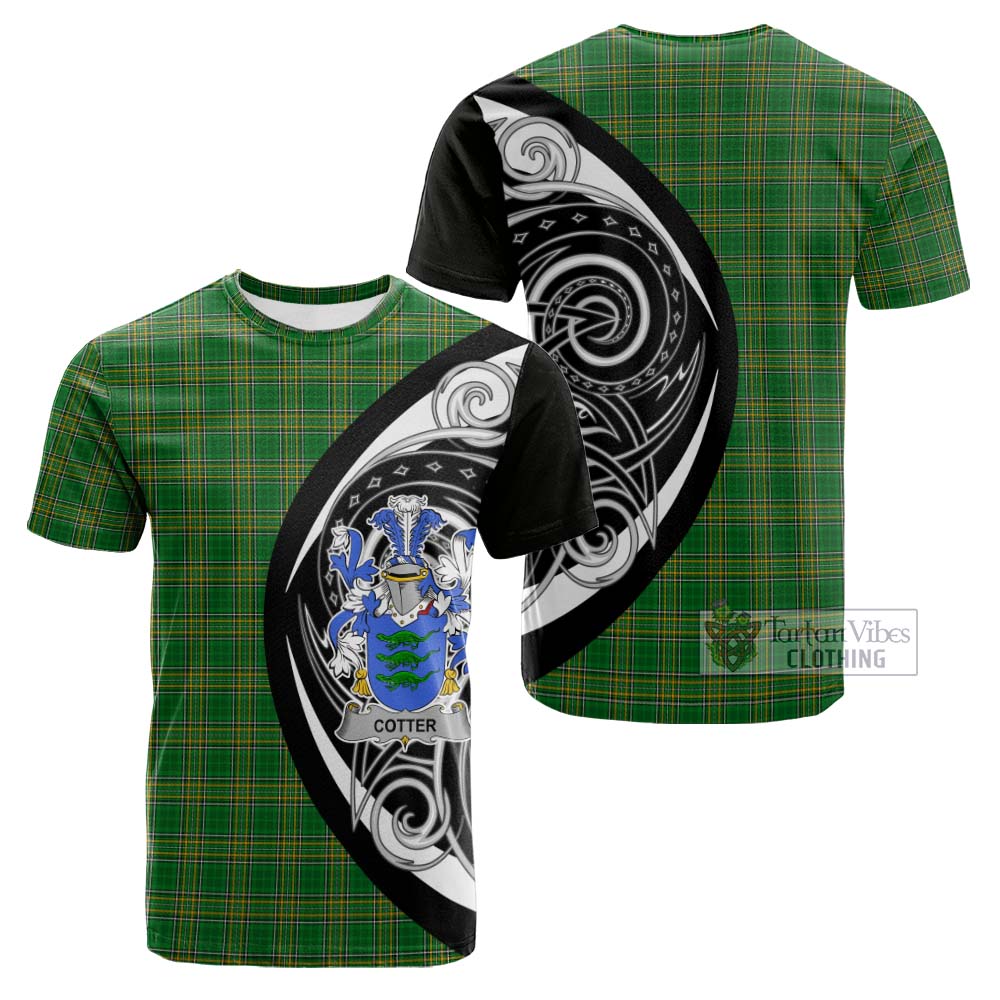 Cotter Irish Clan Cotton T-shirt Celtic Circle Style - Tartan Vibes Clothing