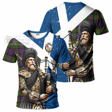 Coull Tartan T-Shirt with Family Crest Scottish Bagpiper Vibes Kid's Shirt - Tartan Vibes Clothing