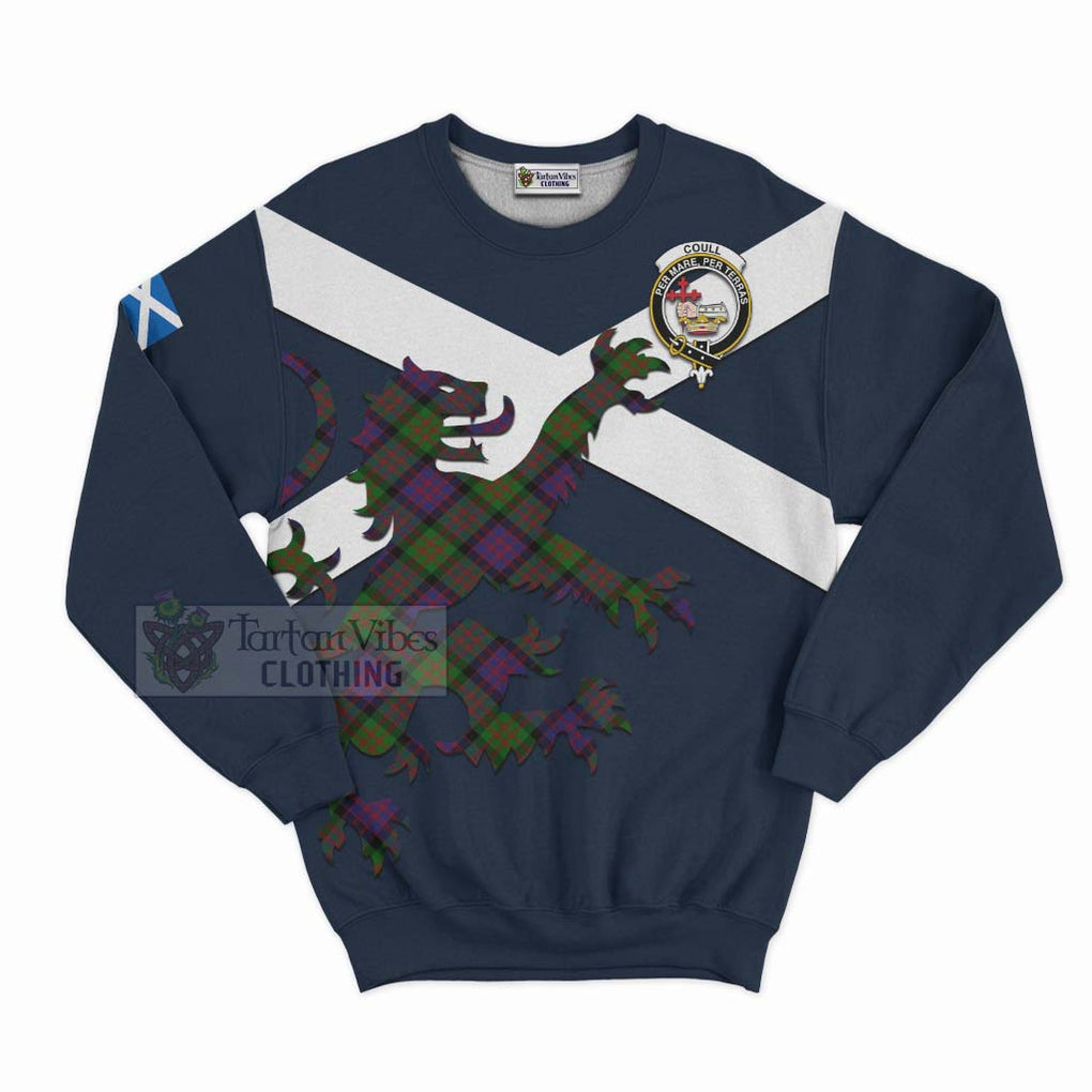 Coull Tartan Lion Rampant Sweatshirt Proudly Display Your Heritage with Alba Gu Brath and Clan Name Unisex - Tartan Vibes Clothing