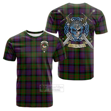 Coull Tartan Cotton T-shirt with Family Crest Celtic Skull Style Kid's Shirt - Tartan Vibes Clothing