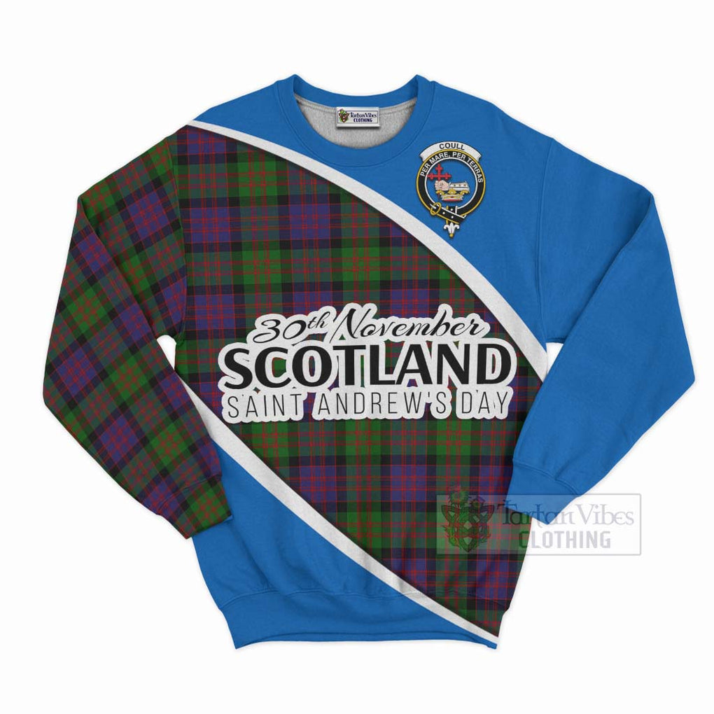 Coull Family Crest Tartan Sweatshirt Celebrate Saint Andrew's Day in Style Unisex - Tartan Vibes Clothing