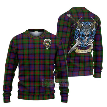 Coull Tartan Ugly Sweater with Family Crest Celtic Skull Style Unisex - Tartan Vibes Clothing