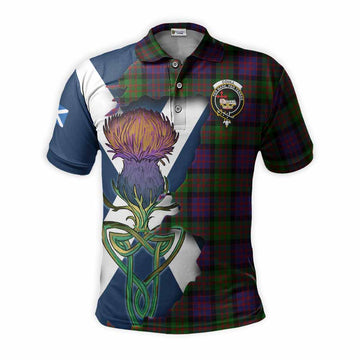 Coull Tartan Family Crest Polo Shirt Scottish Thistle Celtic Inspired Kid - Tartan Vibes Clothing
