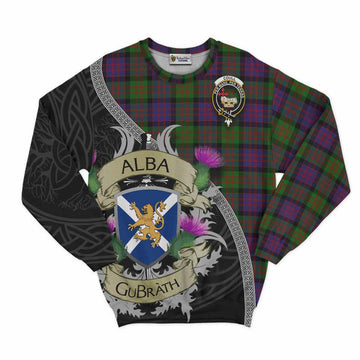 Coull Tartan Family Crest Sweatshirt Lion Rampant Royal Thistle Shield Celtic Inspired Unisex - Tartan Vibes Clothing