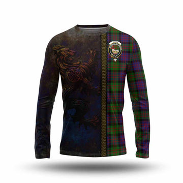 Coull Tartan Family Crest Long Sleeve T-Shirt Alba Gu Brath Be Brave Lion Ancient Style Unisex - Tartan Vibes Clothing