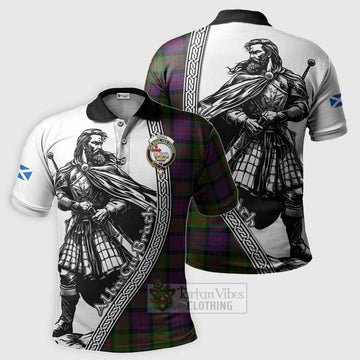 Coull Tartan Clan Crest Polo Shirt with Highlander Warrior Celtic Style Kid - Tartan Vibes Clothing