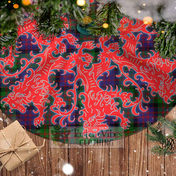 Tartan Vibes Clothing Coull Tartan Christmas Tree Skirt Lion Rampant Style